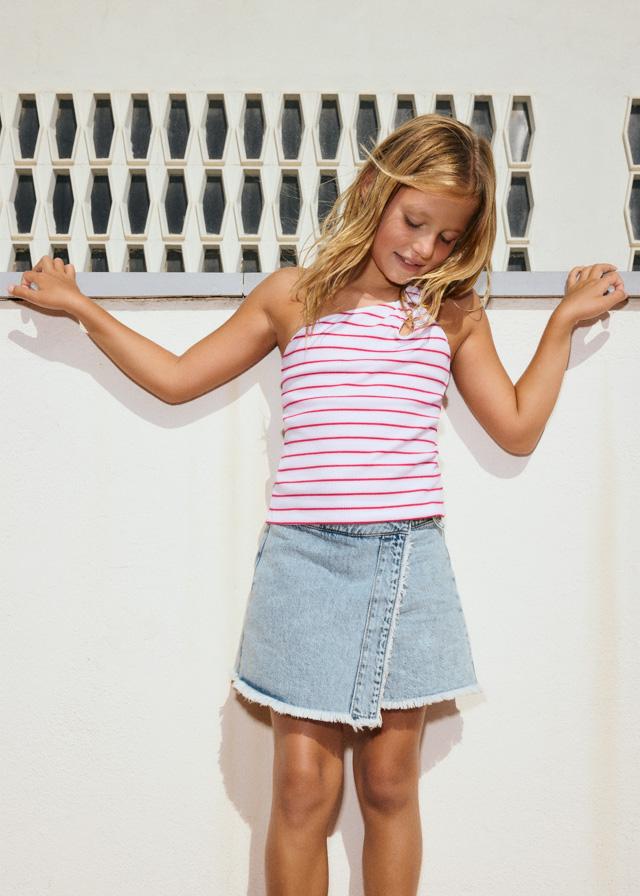 Gonna pantalone jeans ragazza 