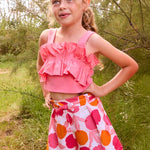 Gonna pantalone con pieghe pantalone bambina 