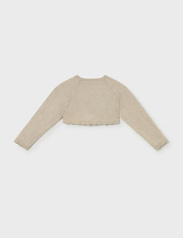 Cardigan bolero basic tricot neonata 