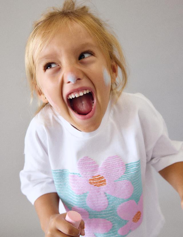 Maglietta spalle calate bambina 