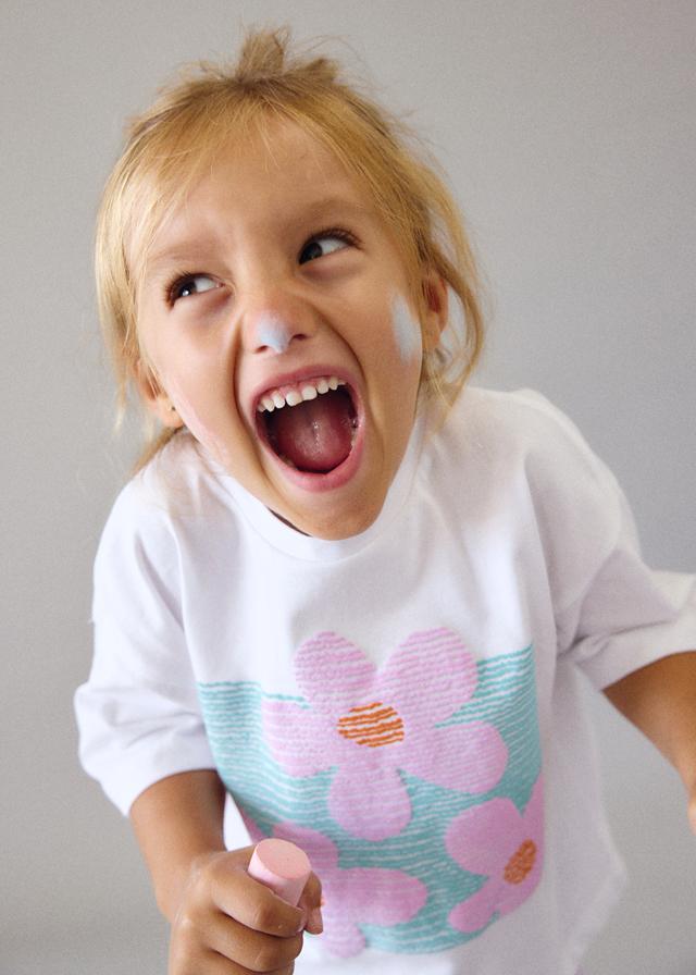 Maglietta spalle calate bambina 