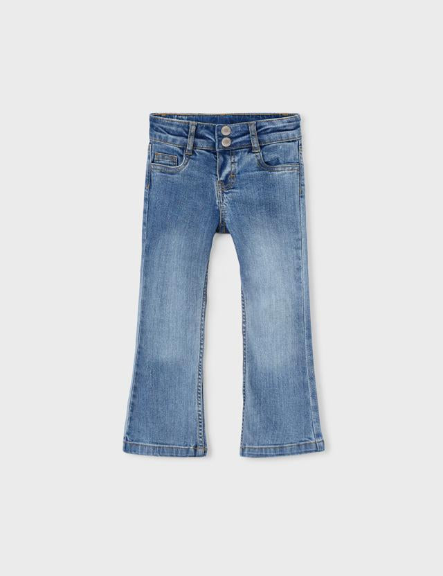 Jeans flare blue denim bambina 