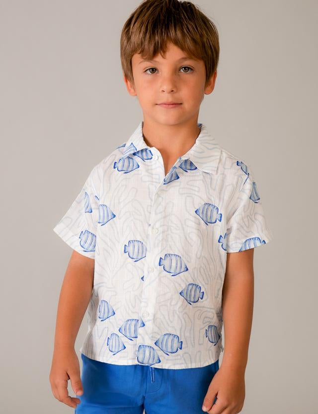 Camicia stampata bambino 