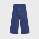Pantalone in lino ricamato bambina 