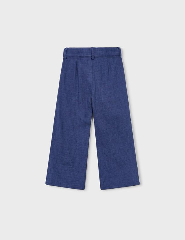 Pantalone in lino ricamato bambina 