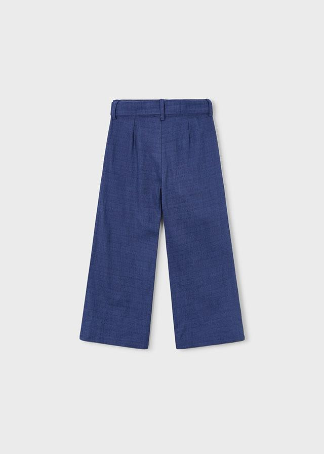 Pantalone in lino ricamato bambina 