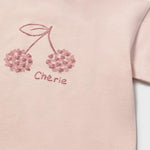 Maglietta ciliegia basic neonata 
