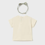 Maglietta con fascia stampata neonata 