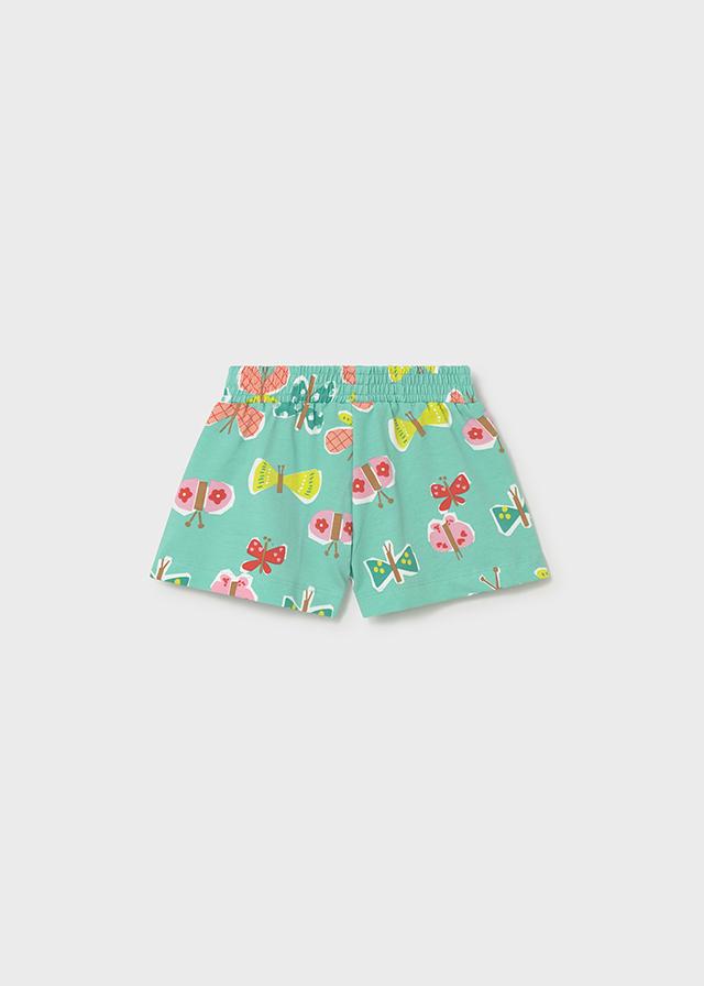 Pantaloncino punto stampato neonata 