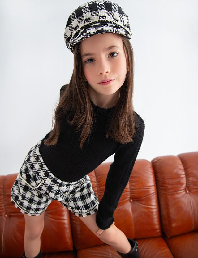 Bermuda vichy lustrini BAMBINA Abel E Lula 