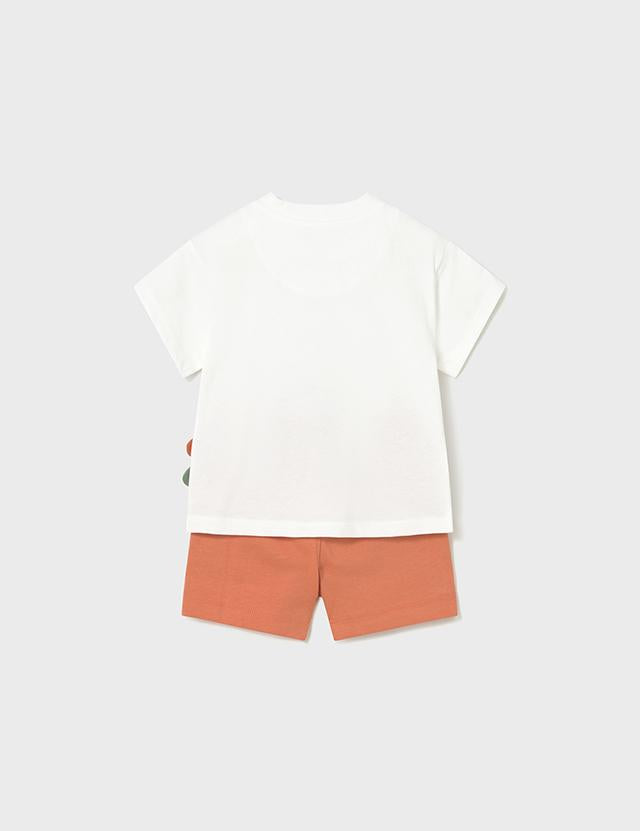 Completo in maglia bermuda e maglietta interattiva neonato 