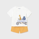 Completo in maglia bermuda e maglietta surf neonato 