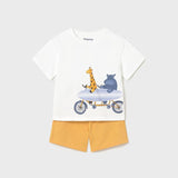 Completo in maglia bermuda e maglietta surf neonato 