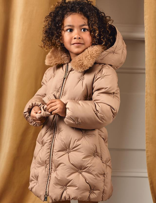 Giaccone ricamo imbottito neonata abel e lula 