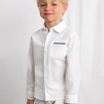 Camicia manica lunga in lino elegante bambino 