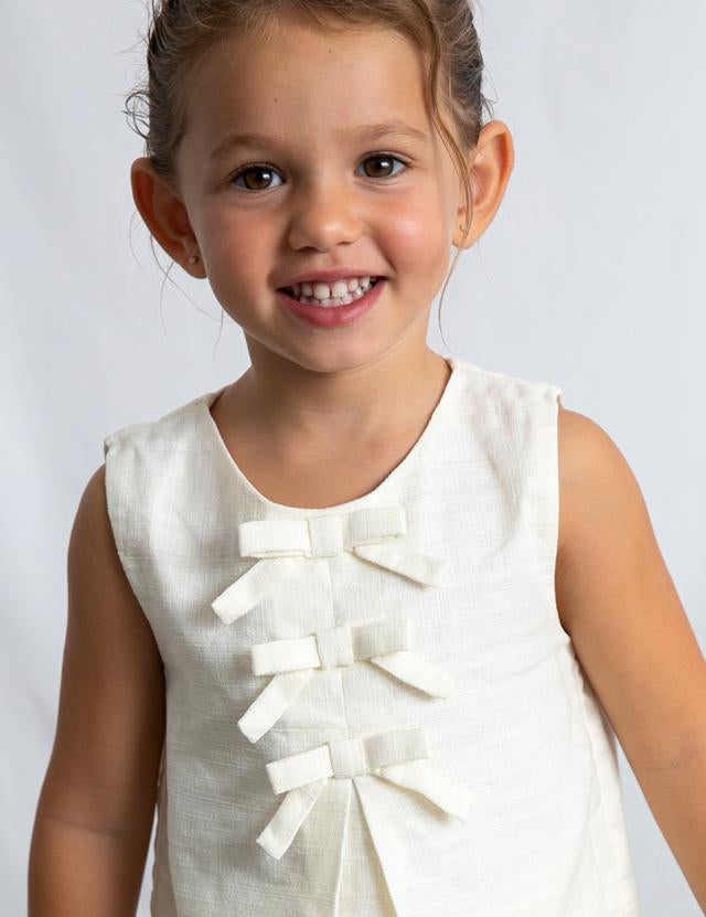 Top fiocchi bambina 