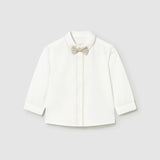 Camicia manica lunga con papillon neonato 