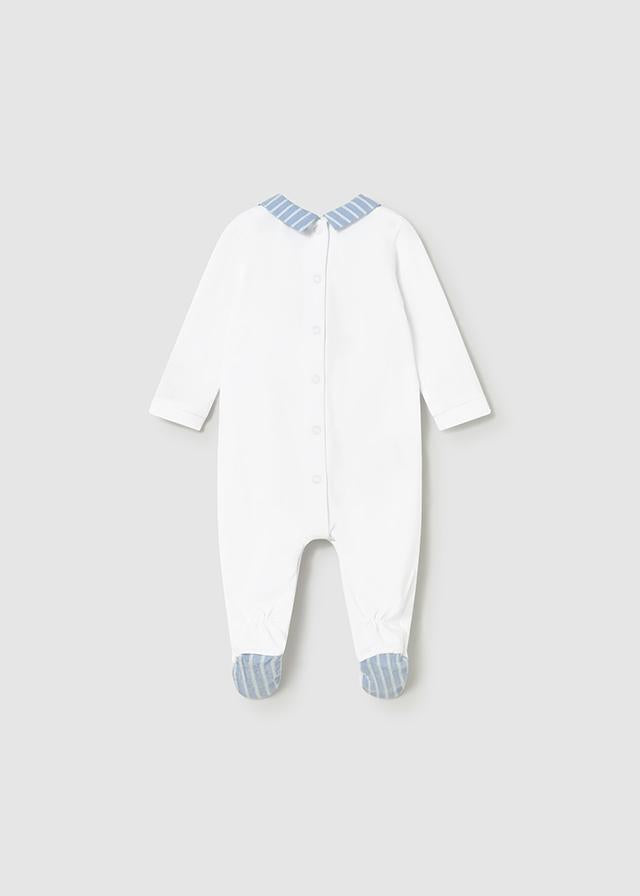 Pigiama lungo ricamato neonato 
