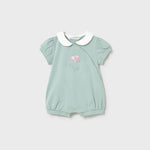 Set 2 pigiami corti ricamati neonata 