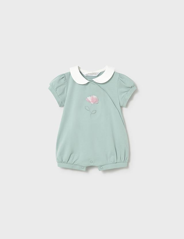 Set 2 pigiami corti ricamati neonata 