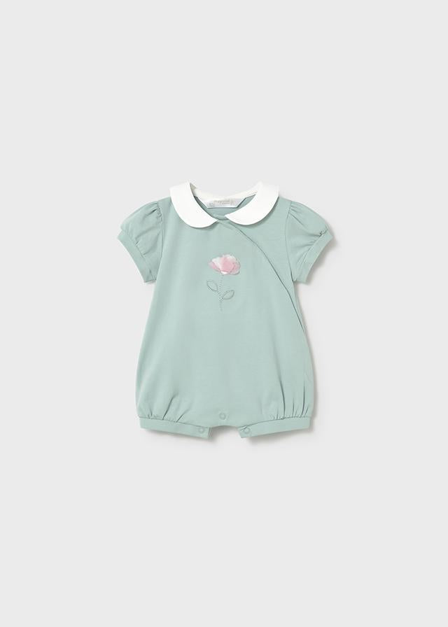 Set 2 pigiami corti ricamati neonata 