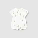 Set 2 pigiami corti ricamati neonata 