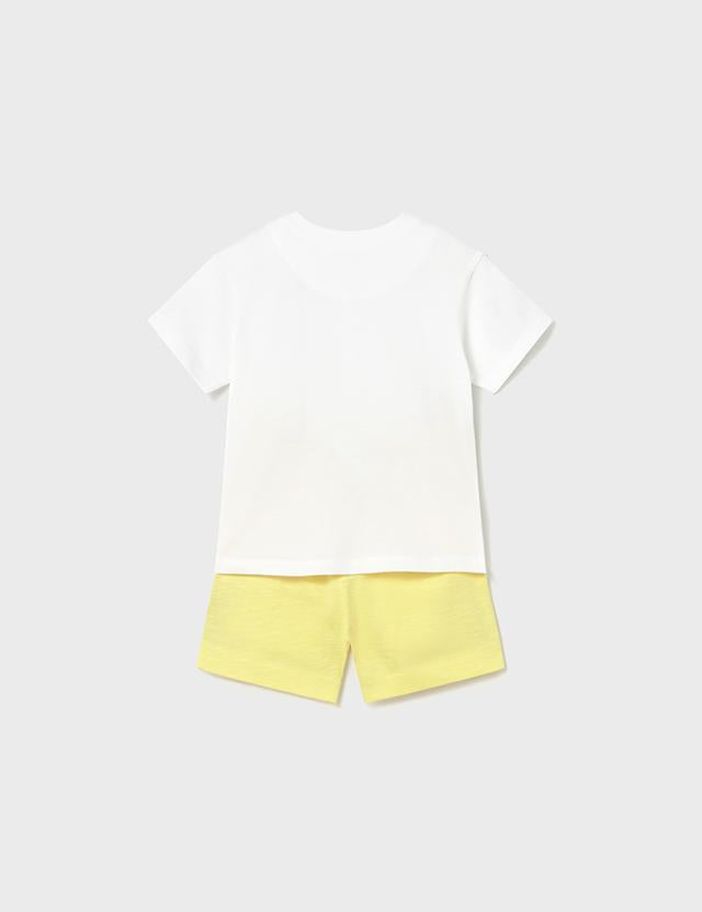 Completo bermuda e maglietta palme neonato 