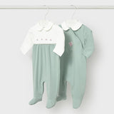 Set 2 pigiamini lunghi neonata 
