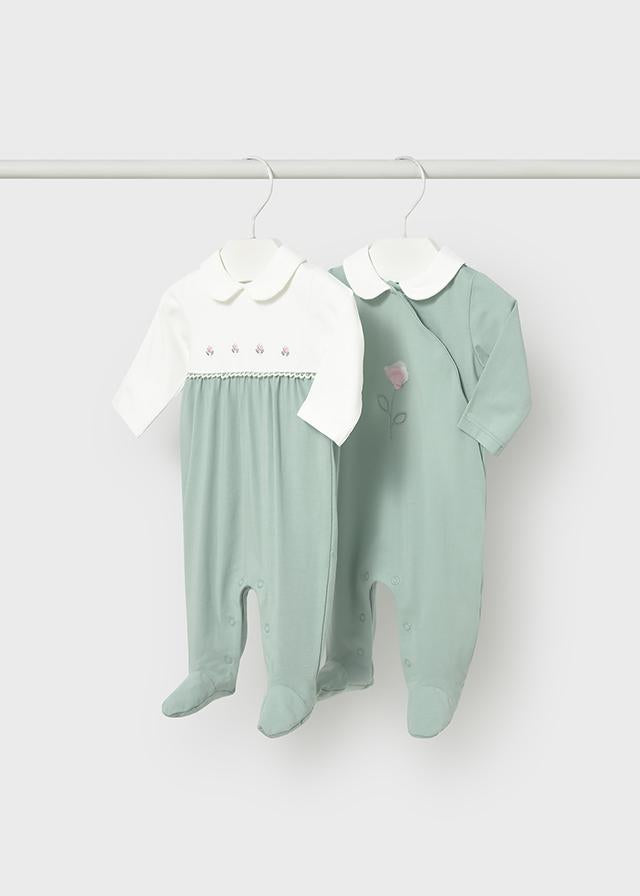Set 2 pigiamini lunghi neonata 