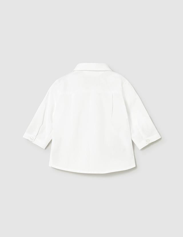 Camicia manica lunga con papillon neonato 