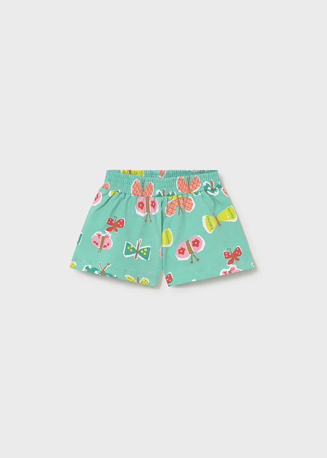 Pantaloncino punto stampato neonata 