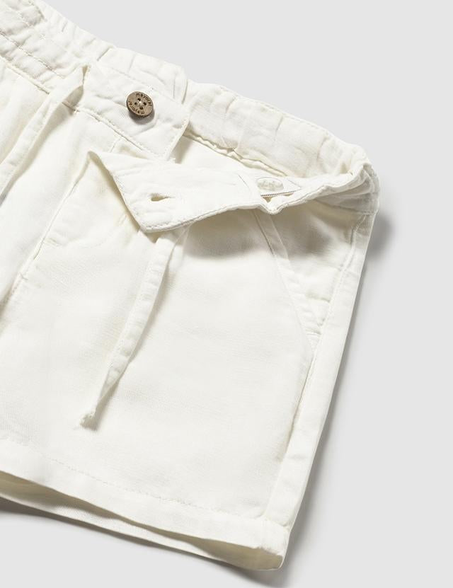 Bermuda lino relaxed panna 