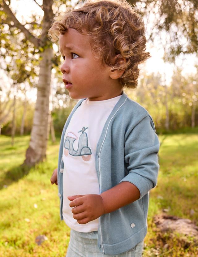 Cardigan collo a V neonato 