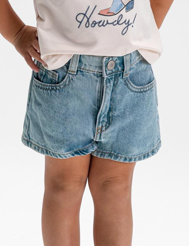 Pantaloncino jeans basic bambina 