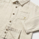Camicia manica lunga bambula neonato 
