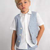Gilet in lino bambino 