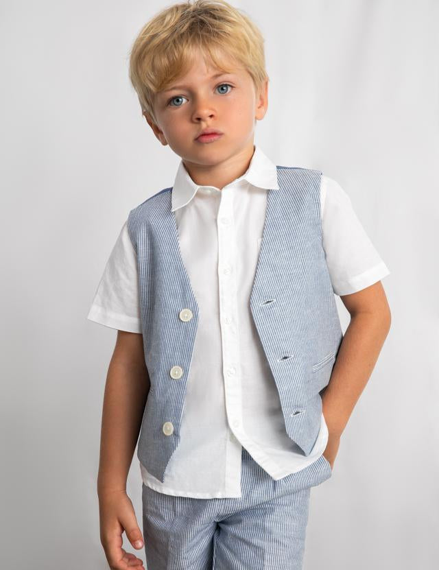 Gilet in lino bambino 