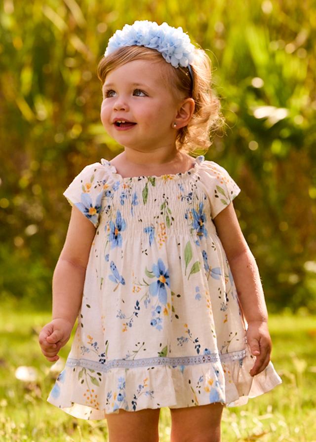Vestito stampa floreale neonata 