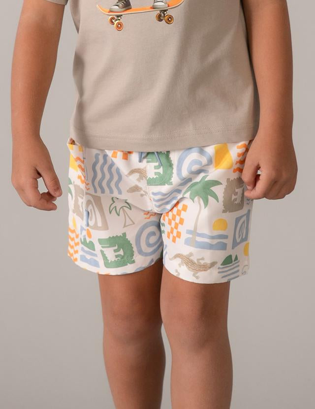 Costume bermuda stampato bambino 