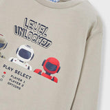 Maglietta manica lunga serigrafia bambino 