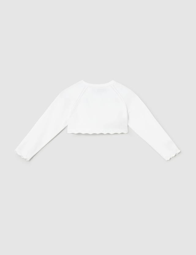 Cardigan bolero basic tricot neonata 