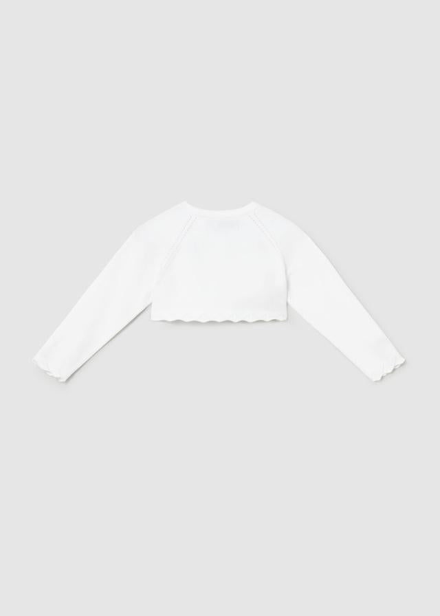 Cardigan bolero basic tricot neonata 
