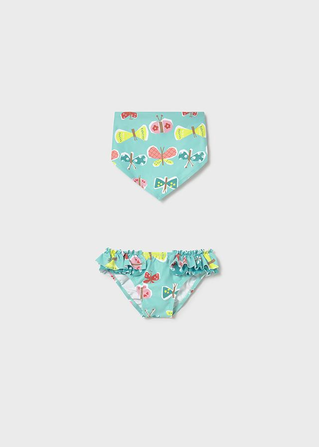 Costume modello culotte e fazzoletto neonata 