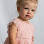 Vestito tulle plissettato neonata 