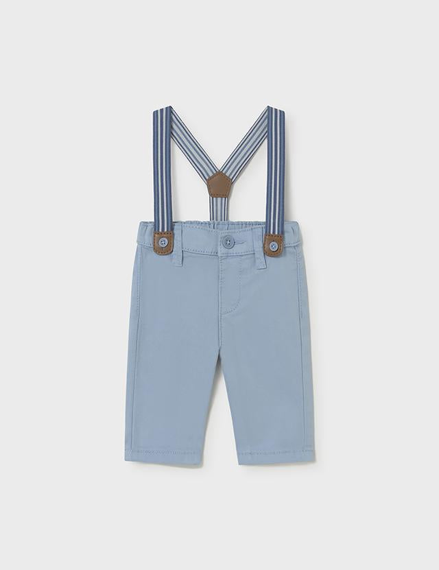 Pantalone lungo bretelle neonato 