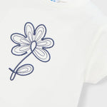 Maglietta fiore basic neonata 