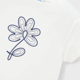 Maglietta fiore basic neonata 