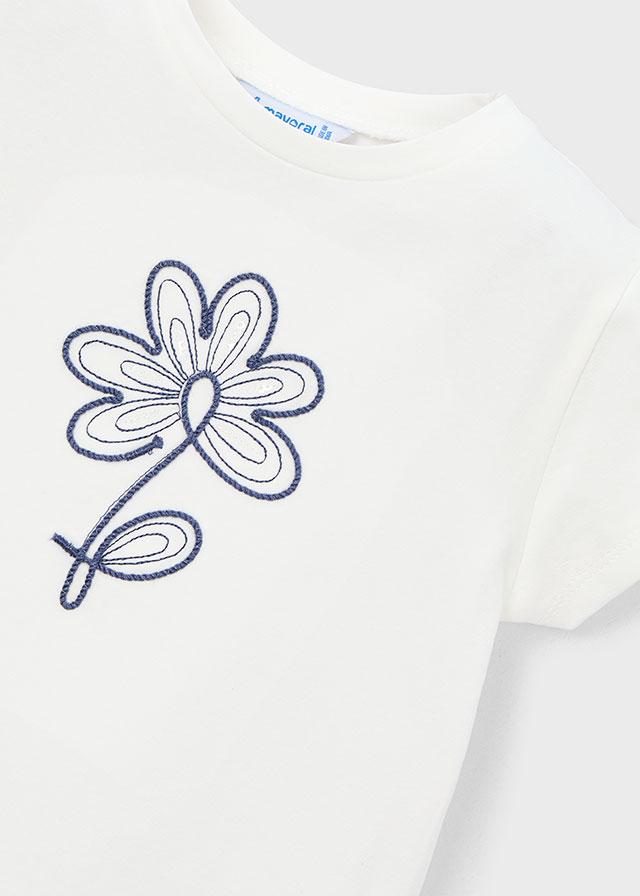 Maglietta fiore basic neonata 