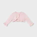 Cardigan tricot basic neonata rosa 