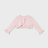 Cardigan tricot basic neonata rosa 